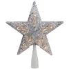 Christmas Tree Decorations Northlight 8.5 In. Silver Glitter Star Cut-Out Design Christmas Tree Topper – Clear Lights -Christmas Lights Sales northlight christmas tree toppers 32606355 64 1000