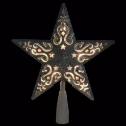 Christmas Tree Decorations Northlight 8.5 In. Silver Glitter Star Cut-Out Design Christmas Tree Topper – Clear Lights -Christmas Lights Sales northlight christmas tree toppers 32606355 c3 1000