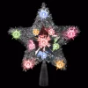 Christmas Tree Decorations Northlight 9 In. Lighted Silver Tinsel Star Christmas Tree Topper In Multi-Lights -Christmas Lights Sales northlight christmas tree toppers 33406549 64 1000