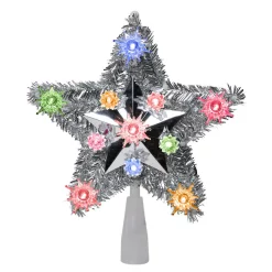 Christmas Tree Decorations Northlight 9 In. Lighted Silver Tinsel Star Christmas Tree Topper In Multi-Lights 5 Christmas Tree Decorations Northlight 9 In. Lighted Silver Tinsel Star Christmas Tree Topper In Multi-Lights -Christmas Lights Sales northlight christmas tree toppers 33406549 c3 1000