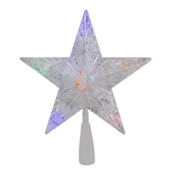 Christmas Tree Decorations Northlight 10 In. LED Lighted 5 Point Star Christmas Tree Topper With Multi-Lights