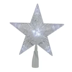 Christmas Tree Decorations Northlight 10 In. LED Lighted 5 Point Star Christmas Tree Topper With Clear Lights