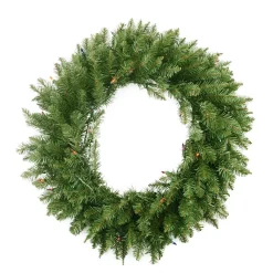 Christmas Greenery Northlight 36 In. Pre-Lit Northern Pine Artificial Christmas Wreath With Multi-Color Lights