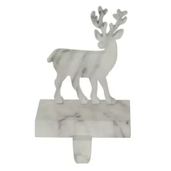 Indoor Christmas Decorations Northlight 7.5 In. Black And White Marbled Deer Christmas Stocking Holder