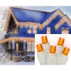 Sienna Set Of 70 Amber-Orange LED Wide Angle Icicle Christmas Lights – White Wire -Christmas Lights Sales sienna icicle lights 25244481 64 1000