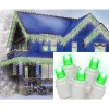 Sienna 70-Light LED Green Wide Angle Icicle Christmas Lights With White Wire -Christmas Lights Sales sienna icicle lights 25245336 64 1000