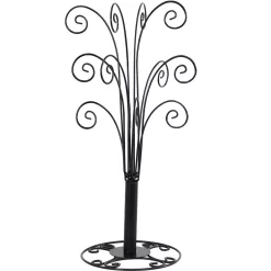 Christmas Tree Decorations Sunnydaze Decor Gloria 20 In. Tall Black Metal Christmas Ornament Stand