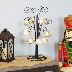 Christmas Tree Decorations Sunnydaze Decor Gloria 20 In. Tall Black Metal Christmas Ornament Stand -Christmas Lights Sales sunnydaze decor christmas ornaments hmi 641 fa 1000