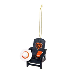 Christmas Tree Decorations Team Sports America Chicago Bears 3-1/2 In. NFL Adirondack Chair Christmas Ornament