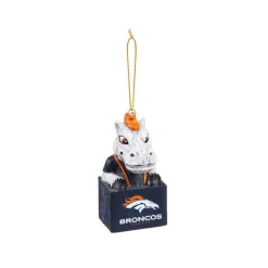 Christmas Tree Decorations Team Sports America Denver Broncos 1-1/2 In. NFL Mascot Tiki Totem Christmas Ornament