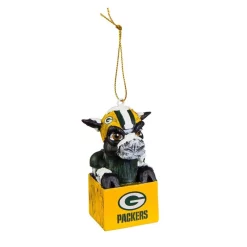 Christmas Tree Decorations Team Sports America Green Bay Packers 1-1/2 In. NFL Mascot Tiki Totem Christmas Ornament