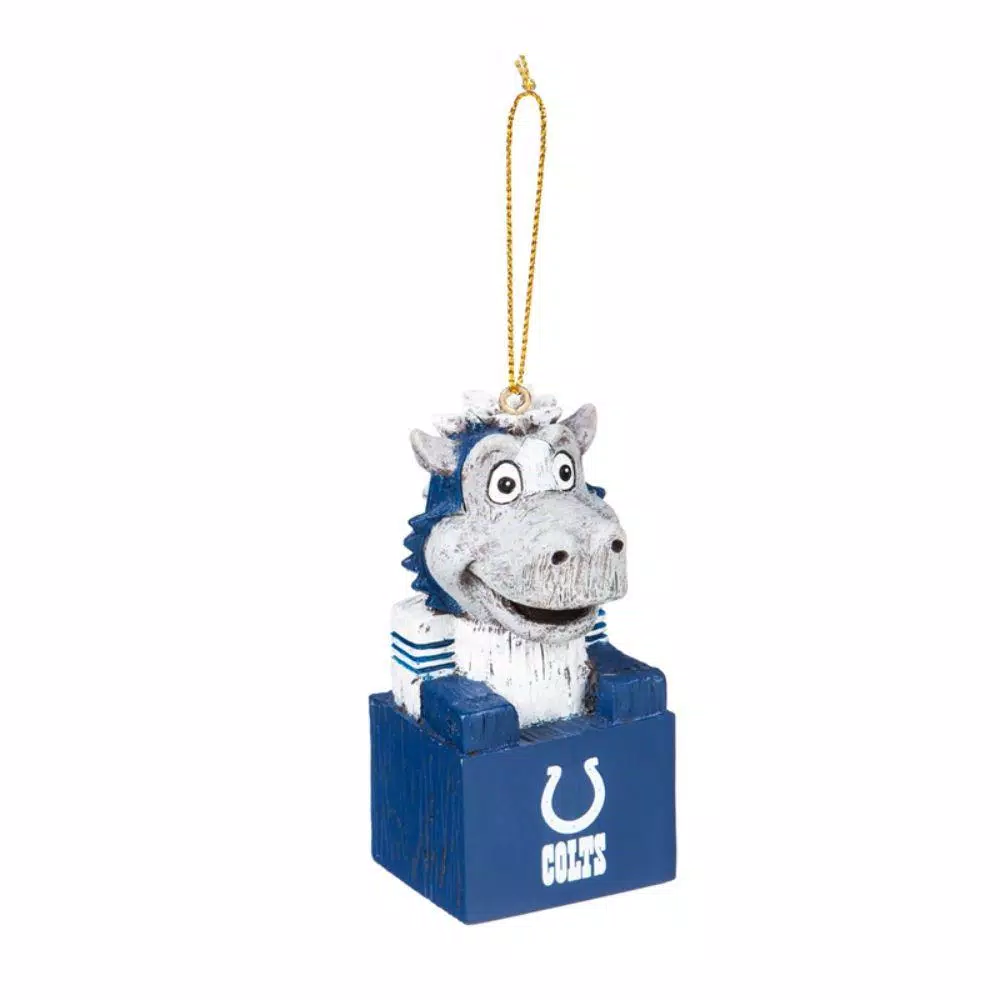 Christmas Tree Decorations Team Sports America Indianapolis Colts 1-1/2 In. NFL Mascot Tiki Totem Christmas Ornament 3 Christmas Tree Decorations Team Sports America Indianapolis Colts 1-1/2 In. NFL Mascot Tiki Totem Christmas Ornament