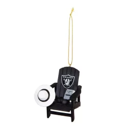 Christmas Tree Decorations Team Sports America Oakland Raiders 3-1/2 In. NFL Adirondack Chair Christmas Ornament