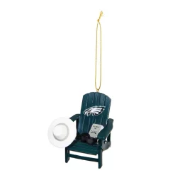 Christmas Tree Decorations Team Sports America Philadelphia Eagles 3-1/2 In. NFL Adirondack Chair Christmas Ornament