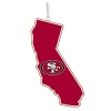 Christmas Tree Decorations Team Sports America San Francisco 49ers 5 In. NFL Team State Christmas Ornament -Christmas Lights Sales team sports america christmas ornaments 3ot3826state 64 1000