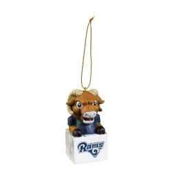 Christmas Tree Decorations Team Sports America Los Angeles Rams 1-1/2 In. NFL Mascot Tiki Totem Christmas Ornament