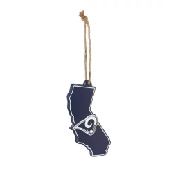 Christmas Tree Decorations Team Sports America Los Angeles Rams 5 In. NFL Team State Christmas Ornament
