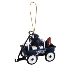 Christmas Tree Decorations Team Sports America Los Angeles Rams 1-3/4 In. NFL Team Wagon Christmas Ornament