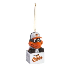 Christmas Tree Decorations Team Sports America Baltimore Orioles 1-1/2 In. MLB Mascot Tiki Totem Christmas Ornament