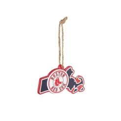Christmas Tree Decorations Team Sports America Boston Red Sox 5 In. MLB Team State Christmas Ornament