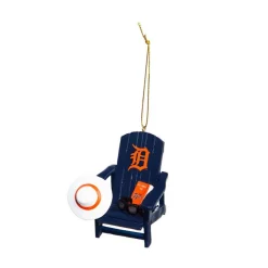 Christmas Tree Decorations Team Sports America Detroit Tigers 3-1/2 In. MLB Adirondack Chair Christmas Ornament
