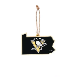 Christmas Tree Decorations Team Sports America Pittsburgh Penguins 5 In. NHL Team State Christmas Ornament