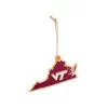 Christmas Tree Decorations Team Sports America Virginia Tech 5 In. NCAA Team State Christmas Ornament