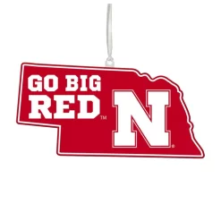 Christmas Tree Decorations Team Sports America University Of Nebraska 5 In. NCAA Team State Christmas Ornament