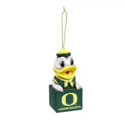 Christmas Tree Decorations Team Sports America University Of Oregon 1-1/2 In. NCAA Mascot Tiki Totem Christmas Ornament