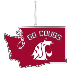Christmas Tree Decorations Team Sports America Washington State University 5 In. NCAA Team State Christmas Ornament