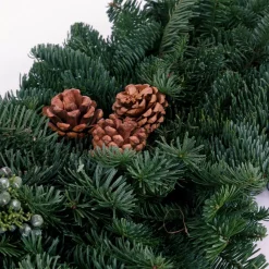 Christmas Greenery VAN ZYVERDEN 4 Ft. Live Fresh Cut Pacific Northwest Classic Garland Holiday Mantel Arrangement -Christmas Lights Sales van zyverden christmas garland 87432 1f 1000