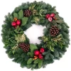 Christmas Greenery VAN ZYVERDEN 24 In. Live Fresh Cut Pacific Northwest Countryside Christmas Wreath -Christmas Lights Sales van zyverden christmas wreaths 87407 64 1000