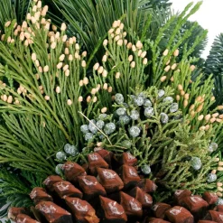 Christmas Greenery VAN ZYVERDEN 20 In. Live Fresh Cut Pacific Northwest Grape Vine And Greens Christmas Wreath -Christmas Lights Sales van zyverden christmas wreaths 87434 1f 1000