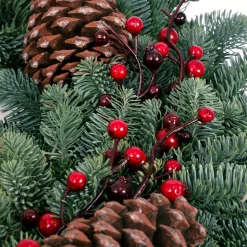 Christmas Greenery VAN ZYVERDEN 24 In. Live Fresh Cut Pacific Northwest Berry Fresh Christmas Wreath Decorated 12 Christmas Greenery VAN ZYVERDEN 24 In. Live Fresh Cut Pacific Northwest Berry Fresh Christmas Wreath Decorated -Christmas Lights Sales van zyverden christmas wreaths 87438 44 1000