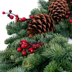 Christmas Greenery VAN ZYVERDEN 24 In. Live Fresh Cut Pacific Northwest Berry Fresh Christmas Wreath Decorated 10 Christmas Greenery VAN ZYVERDEN 24 In. Live Fresh Cut Pacific Northwest Berry Fresh Christmas Wreath Decorated -Christmas Lights Sales van zyverden christmas wreaths 87438 4f 1000