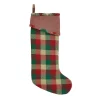 Indoor Christmas Decorations VHC Brands 20 In. Cotton Reed Ruby Red Rustic Christmas Decor Stocking -Christmas Lights Sales vhc brands christmas stockings 28761 64 1000