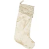 Indoor Christmas Decorations VHC Brands 20 In. Viscose Creme Memories Glam Christmas Decor Stocking -Christmas Lights Sales vhc brands christmas stockings 32026 64 1000