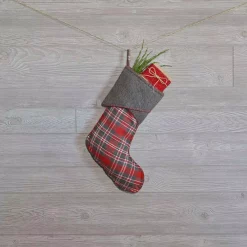 Indoor Christmas Decorations VHC Brands 15 In. Cotton/Felt Anderson Cherry Red Rustic Christmas Decor Stocking 5 Indoor Christmas Decorations VHC Brands 15 In. Cotton/Felt Anderson Cherry Red Rustic Christmas Decor Stocking -Christmas Lights Sales vhc brands christmas stockings 32213 31 1000