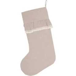 Indoor Christmas Decorations VHC Brands 20 In. Cotton Carol Khaki Tan Farmhouse Christmas Decor Chambray Stocking 6 Indoor Christmas Decorations VHC Brands 20 In. Cotton Carol Khaki Tan Farmhouse Christmas Decor Chambray Stocking -Christmas Lights Sales vhc brands christmas stockings 42389 c3 1000