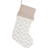 Indoor Christmas Decorations VHC Brands 20 In. Cotton Carol Creme White Farmhouse Christmas Decor Floral Stocking -Christmas Lights Sales vhc brands christmas stockings 42390 64 1000