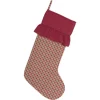 Indoor Christmas Decorations VHC Brands 20 In. Jonathan Plaid Natural Tan Traditional Christmas Decor Stocking -Christmas Lights Sales vhc brands christmas stockings 42418 64 1000