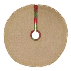 Christmas Tree Decorations VHC Brands 21 In. Robert Barn Red Rustic Christmas Decor Mini Tree Skirt -Christmas Lights Sales vhc brands christmas tree skirts collars 28792 c3 1000