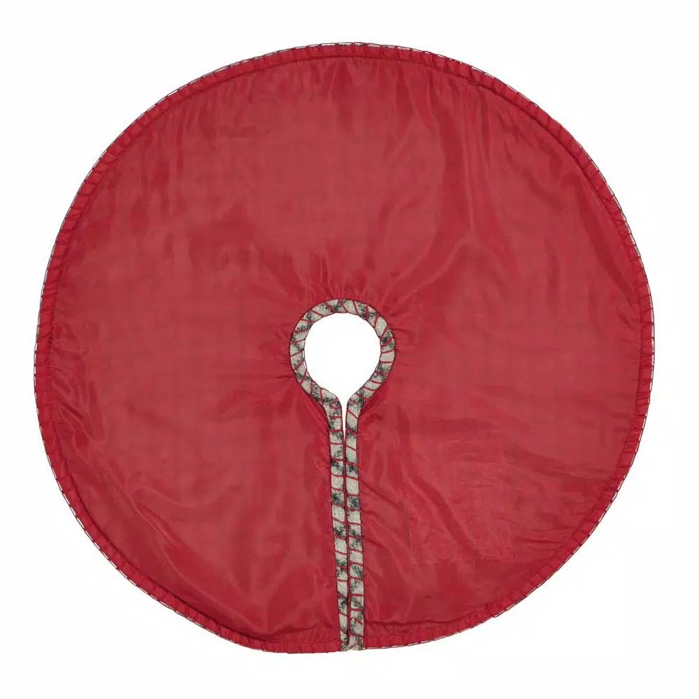 Christmas Tree Decorations VHC Brands 21 In. Weston Slate Grey Traditional Christmas Decor Mini Tree Skirt 4 Christmas Tree Decorations VHC Brands 21 In. Weston Slate Grey Traditional Christmas Decor Mini Tree Skirt - Image 2