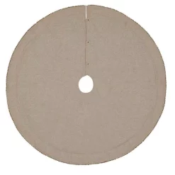 Christmas Tree Decorations VHC Brands 48 In. Celebrate Bronze Tan Glam Christmas Decor Tree Skirt -Christmas Lights Sales vhc brands christmas tree skirts collars 32007 c3 1000