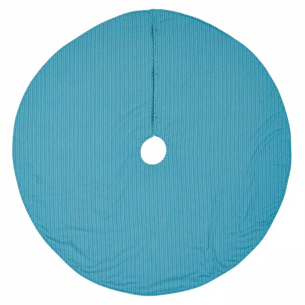 Christmas Tree Decorations VHC Brands 55 In. Nerine Robin Egg Blue Coastal Christmas Decor Tree Skirt 4 Christmas Tree Decorations VHC Brands 55 In. Nerine Robin Egg Blue Coastal Christmas Decor Tree Skirt - Image 2