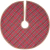 Christmas Tree Decorations VHC Brands 21 In. Gavin Cherry Red Rustic Christmas Decor Mini Tree Skirt -Christmas Lights Sales vhc brands christmas tree skirts collars 32050 64 1000