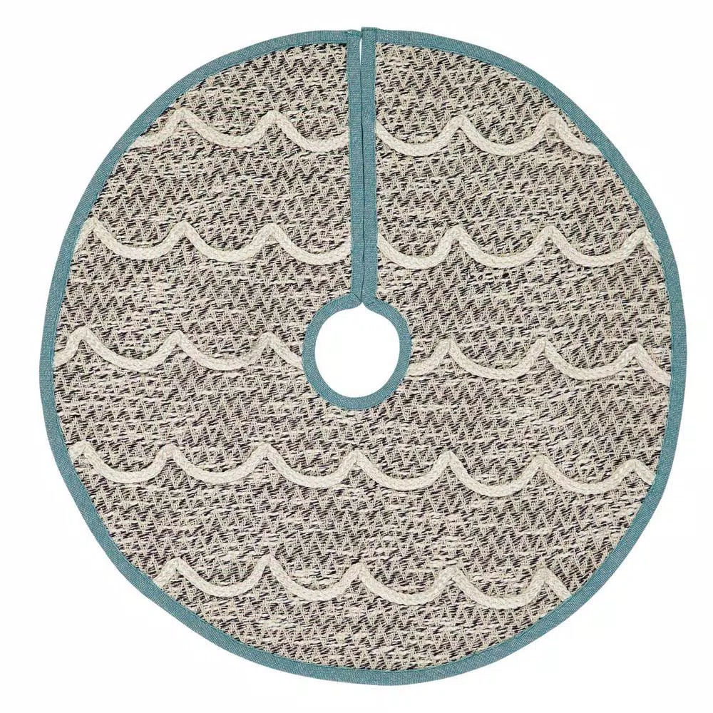 Christmas Tree Decorations VHC Brands 21 In. Sanbourne Creme White Coastal Christmas Decor Mini Tree Skirt 3 Christmas Tree Decorations VHC Brands 21 In. Sanbourne Creme White Coastal Christmas Decor Mini Tree Skirt