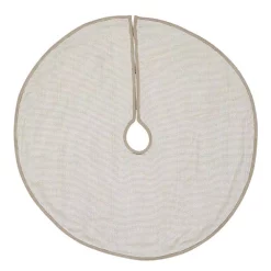Christmas Tree Decorations VHC Brands 48 In. Pearlescent Natural Tan Coastal Christmas Decor Tree Skirt -Christmas Lights Sales vhc brands christmas tree skirts collars 32188 c3 1000