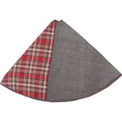 Christmas Tree Decorations VHC Brands 60 In. Anderson Cherry Red Rustic Christmas Decor Patchwork Tree Skirt -Christmas Lights Sales vhc brands christmas tree skirts collars 32218 4f 1000