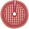 Christmas Tree Decorations VHC Brands 21 In. Gretchen Cherry Red Farmhouse Christmas Decor Mini Tree Skirt -Christmas Lights Sales vhc brands christmas tree skirts collars 32235 64 1000